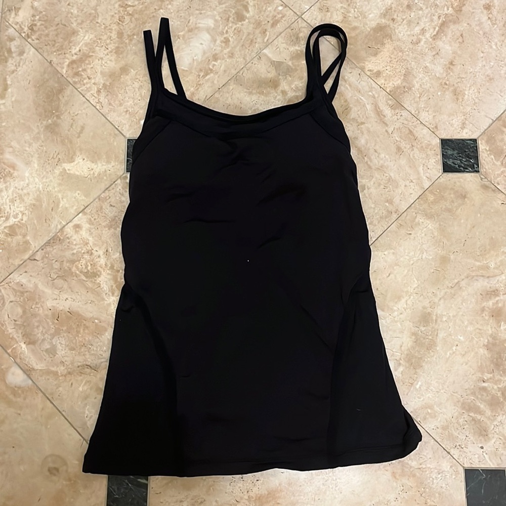 Black lululemon workout top. Good condition